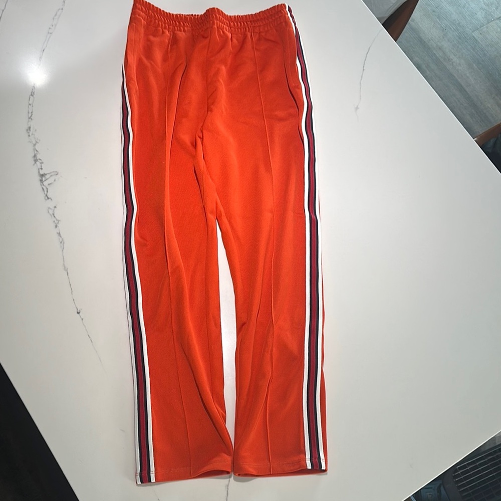 Gucci Orange Sweatpants with Side Stripes